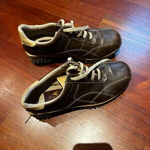 Brown and Tan Sneakers with Chunky Sole